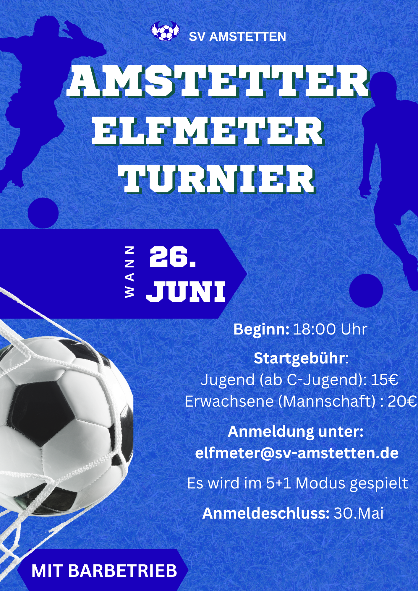 SVA Elfmeterturnier - Meldet euch jetzt an! SV Amstetten